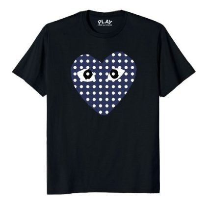 Comme Des Garcons Blue Heart T-Shirt