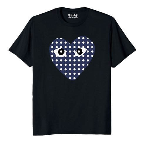 Comme Des Garcons Blue Heart T-Shirt