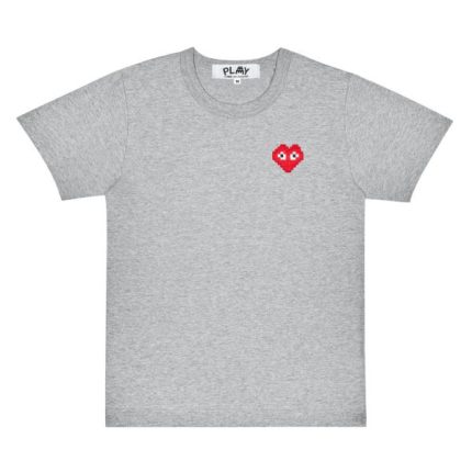 PLAY Basic Invaders Grey T-Shirt Red Emblem