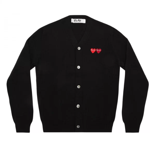 PLAY Men’s With Double Emblems Cardigan Black