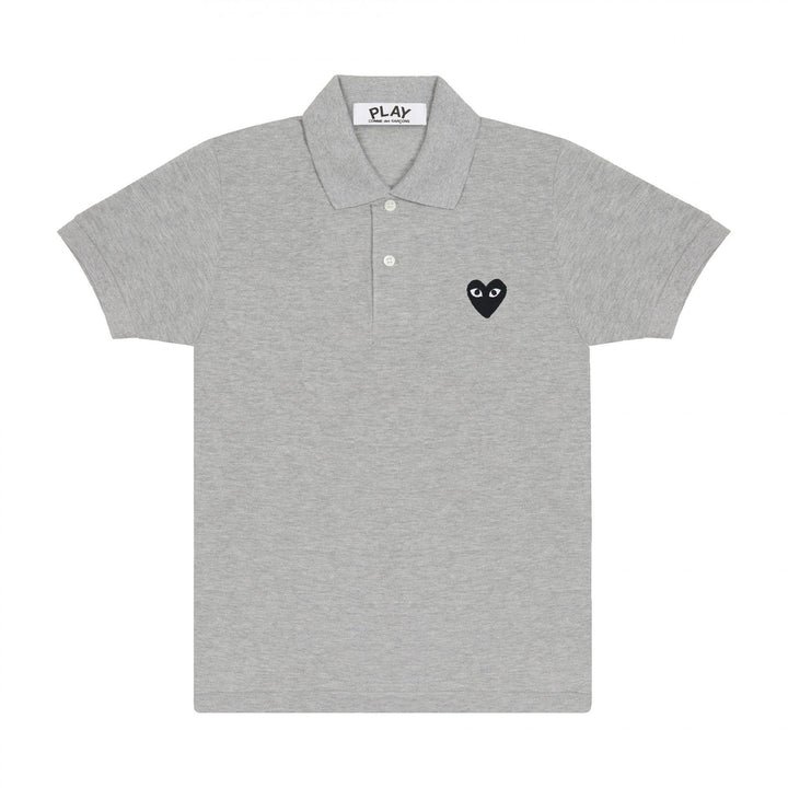 PLAY Polo Black Emblem T-Shirt Grey