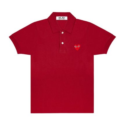 PLAY Polo Red Emblem T-Shirt (Burgundy)