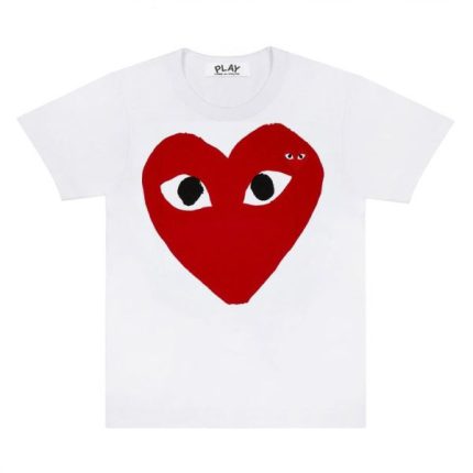 PLAY Large Red Heart and Emblem T-Shirt