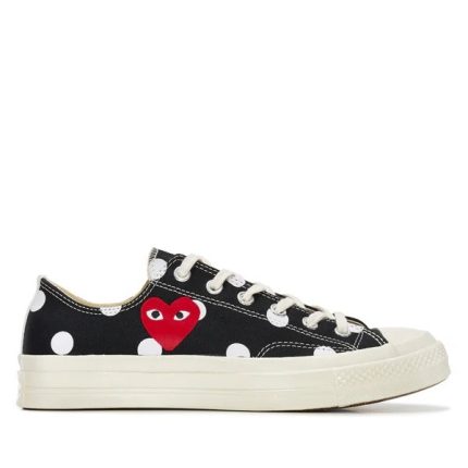 CDG Play Chuck 70 Low Polka Dot (Black)