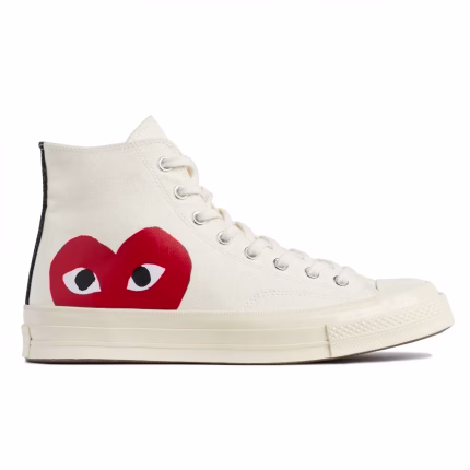 play CDG Converse Big Heart High Top (White)